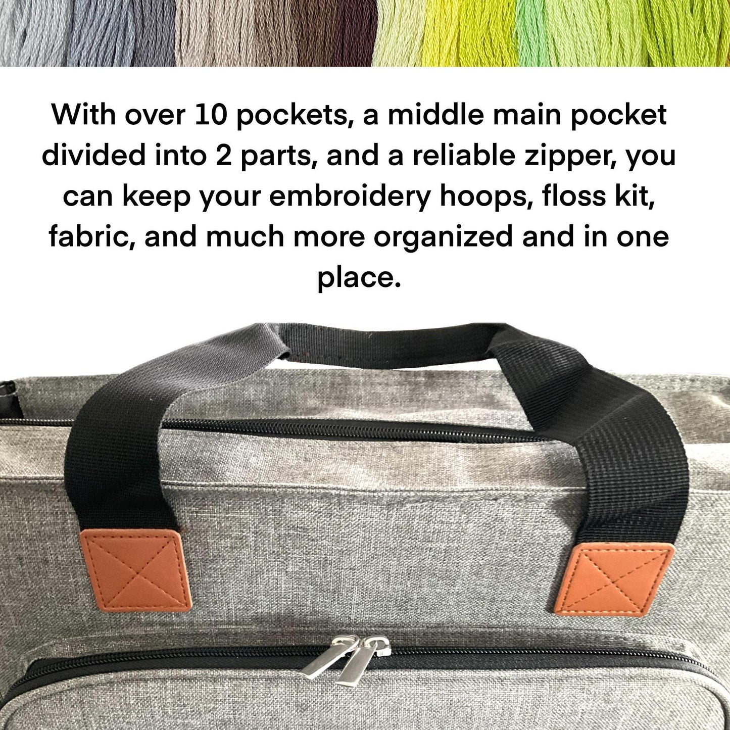 4-Pack Travel Floss Bobbin Boxes & Organizer Bag Set–Cross Stitch Storage for On-the-Go Projects 4 Box 128 Bobbins Gift for Stitcher Mother