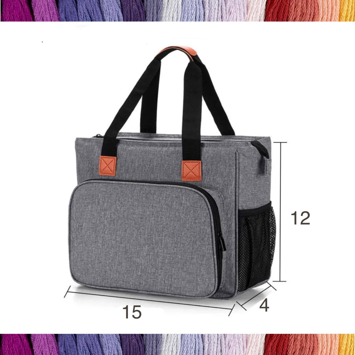 4-Pack Travel Floss Bobbin Boxes & Organizer Bag Set–Cross Stitch Storage for On-the-Go Projects 4 Box 128 Bobbins Gift for Stitcher Mother