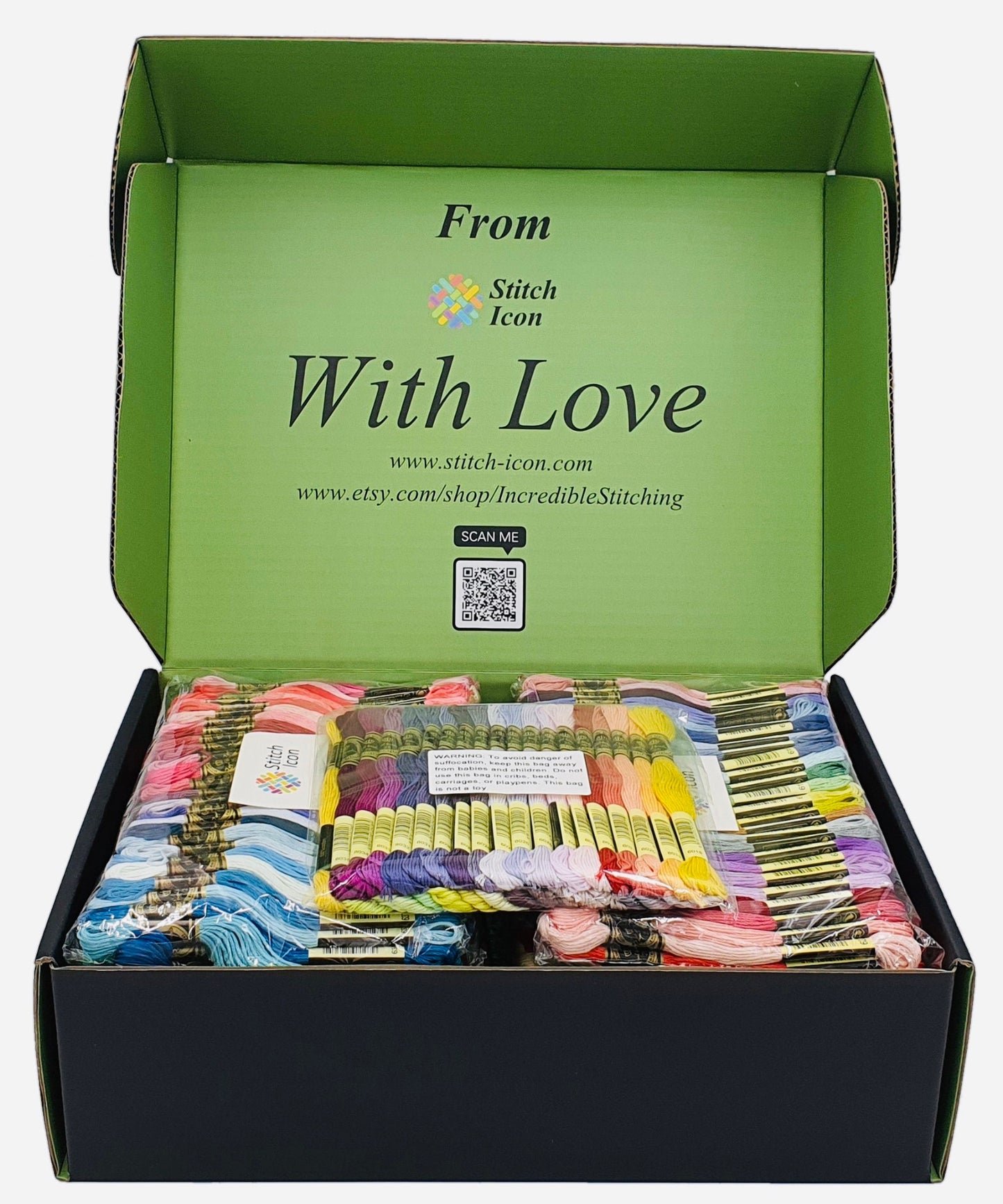 482 Colors Cross Stitch Embroidery Thread All 447 Colors Set+35 Colors Gift Box,Made from Double Mercerized 100% Egyptian Long Staple Cotton
