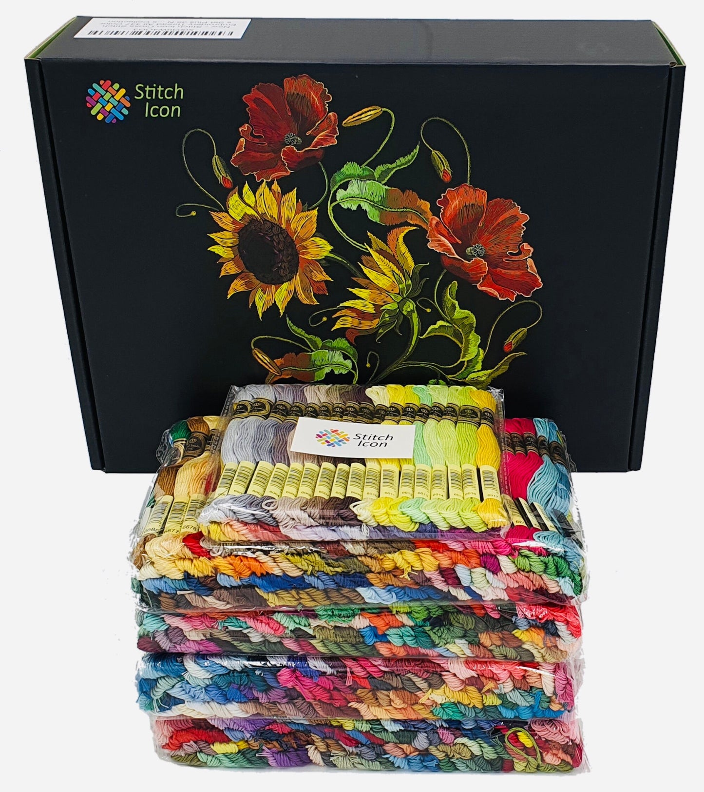 482 Colors Cross Stitch Embroidery Thread All 447 Colors Set+35 Colors Gift Box,Made from Double Mercerized 100% Egyptian Long Staple Cotton