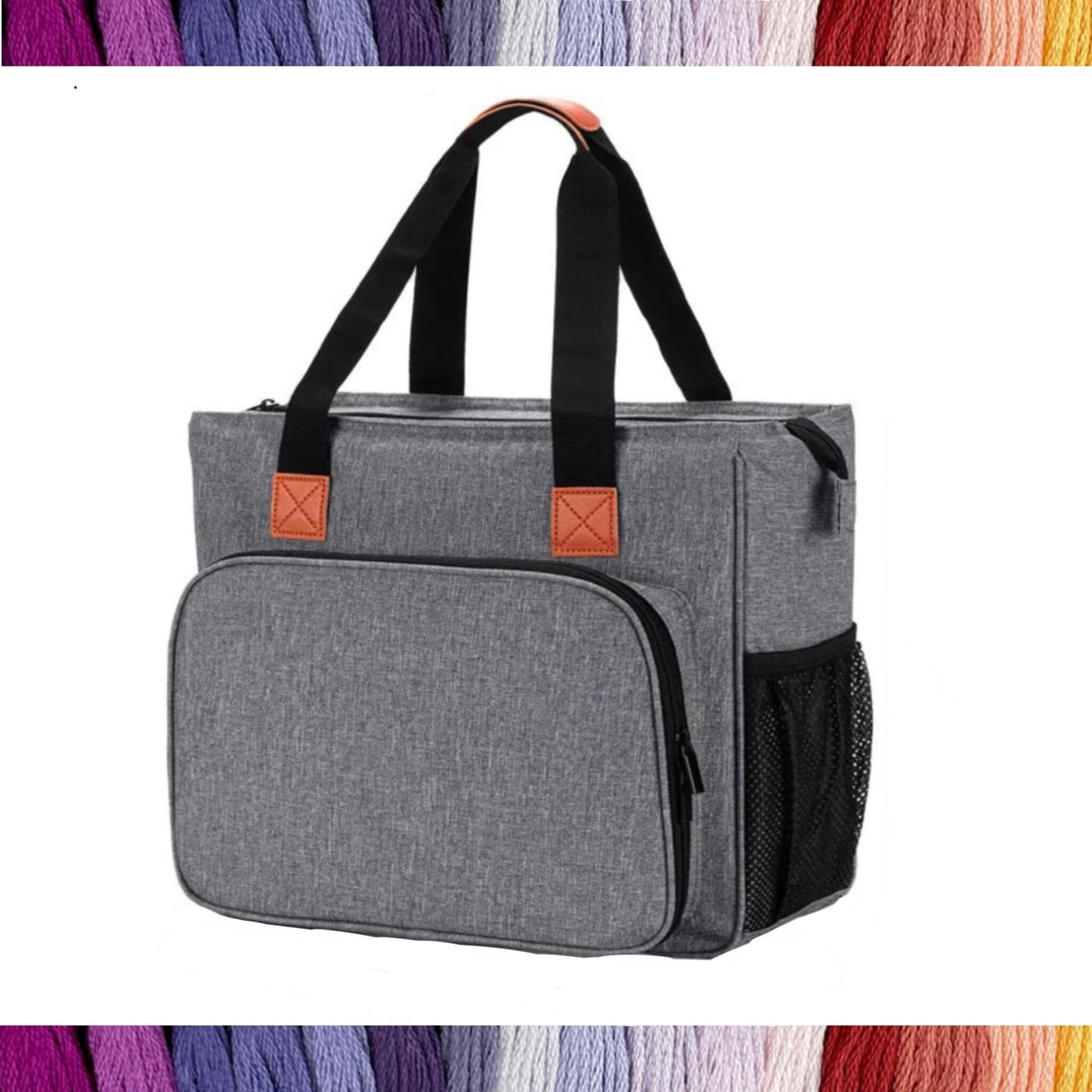 Cross Stitch Project Organizer Bag - Ultimate Solution to Organize Your Embroidery Supplies! Perfect Present Gift for Crafter Cross-Stitcher