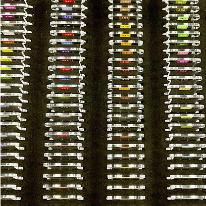 Pre-Labeled 490 Color Acrylic Bobbins:Perfect Gift for Cross-Stitch & Embroidery,490 Prelabeled Acrylic Bobbins-Durable 3mm Set Best Present