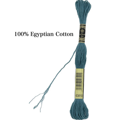 Complete Cross Stitch Tread Kit:447 Colors Mercerized Egyptian Cotton in Organizer Bag.Rainbow Colors Floss Gift Set. Present for Crafter