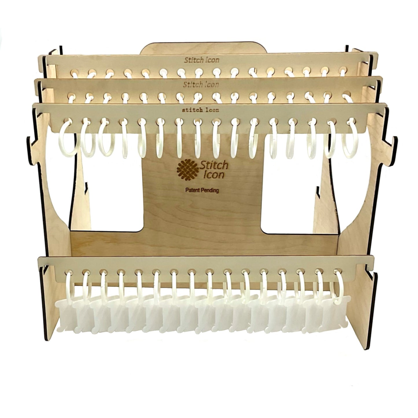 Deluxe Embroidery Floss Organizer: Wooden House,160 Slots - Handy Craft Tool for 128 Colors DMC floss skeins+32 Bobbins, Gift Tread Storage