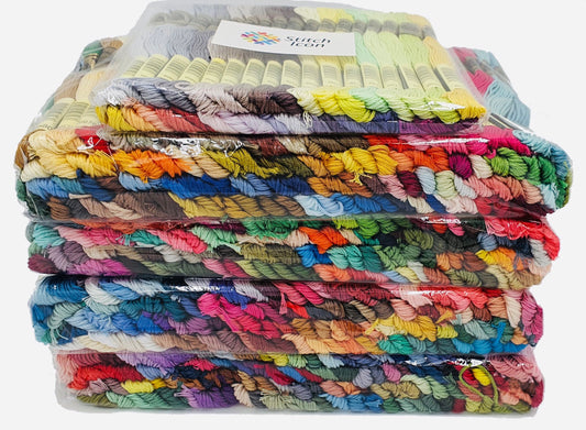 482 Colors Cross Stitch Embroidery Thread All 447 Colors Set+35 Colors Gift Box,Made from Double Mercerized 100% Egyptian Long Staple Cotton