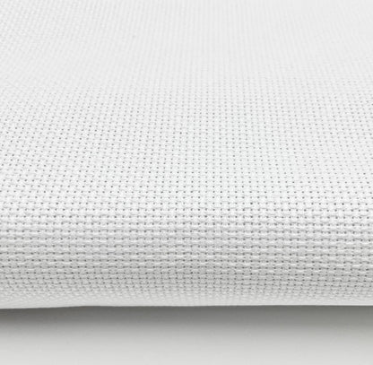 Premium 18 Count Aida Elevate Your Stitching with Multiple Sizes 100% Cotton 59-inch wide White Fabric for Cross Stitch,Embroidery,Crafting