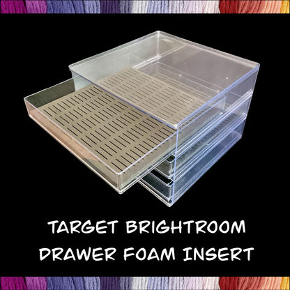 Target Brightroom Drawer Foam Insert Cross Stitch Bobbin Organizer 150 Capacity DMC Plastic or 2-3mm Acrylic Bobbins