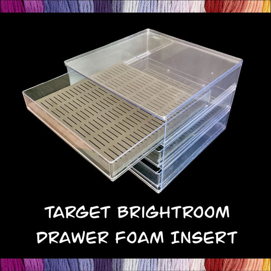 Target Brightroom Drawer Foam Insert Cross Stitch Bobbin Organizer 150 Capacity DMC Plastic or 2-3mm Acrylic Bobbins