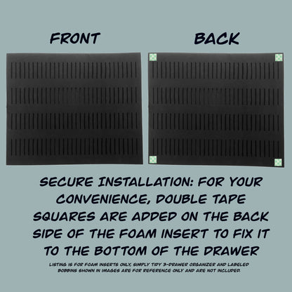 Bobbin Foam Insert for Simply Tidy 3-Drawer Organizer-Perfect Floss Bobbin Insert Storage-Embroidery Present Gift for Crafter Cross Stitcher