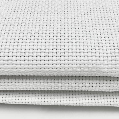 Premium 14 Count Aida Cloth Elevate Your Stitching with Multiple Sizes 100% Cotton , White Fabric for Cross Stitch,Embroidery,Crafting