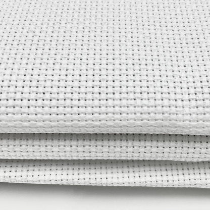 Premium 18 Count Aida Elevate Your Stitching with Multiple Sizes 100% Cotton 59-inch wide White Fabric for Cross Stitch,Embroidery,Crafting